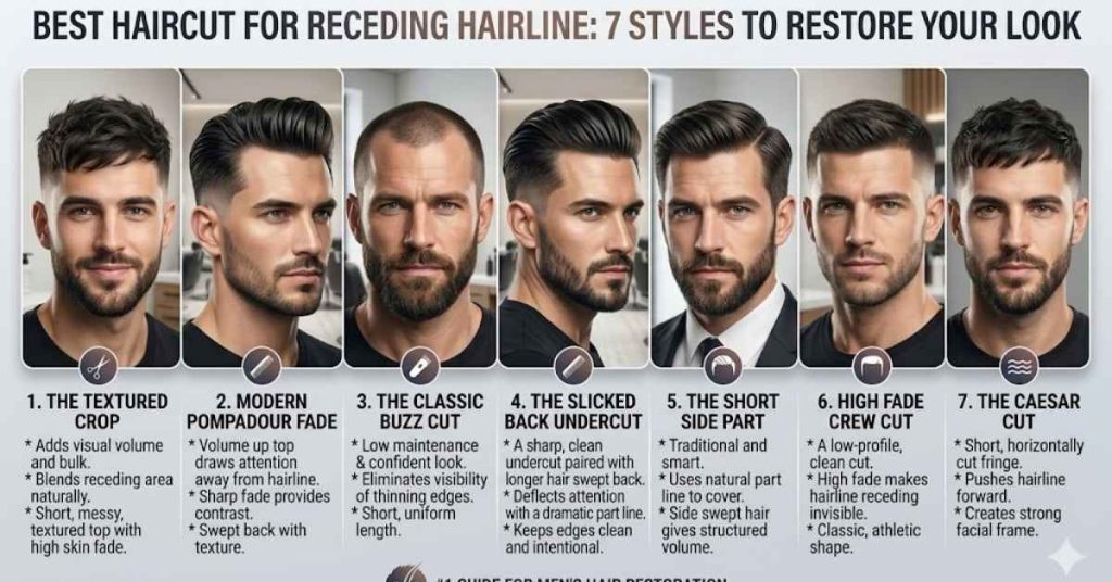 Best Haircut for Receding Hairline: 7 Styles to Restore Your Look