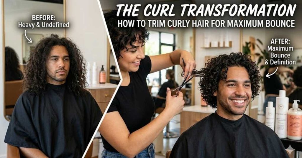 How to Trim Curly Hair for Maximum Bounce