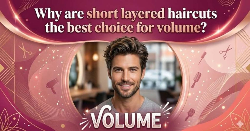 Why are short layered haircuts the best choice for volume?