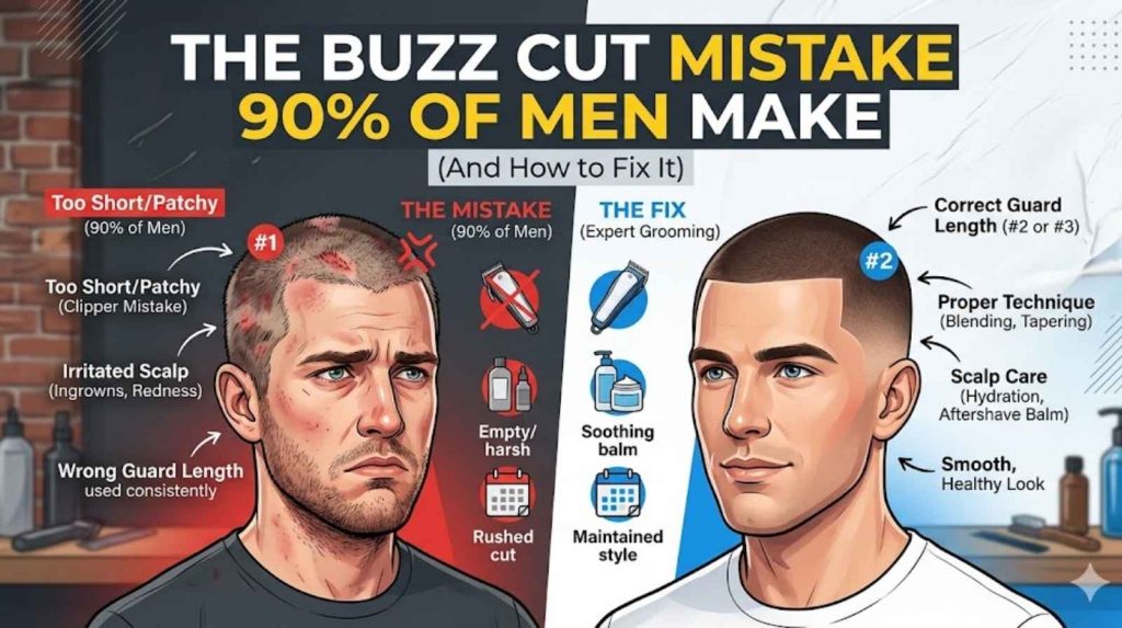 The Buzz Cut Mistake 90% of Men Make (And How to Fix It) 