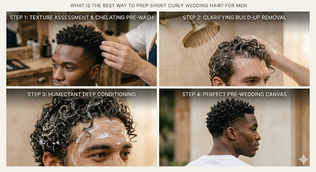 What is the Best Way to Prep Short Curly Wedding Hair?